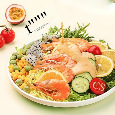 Китайский и японский салат с кунжутом, макияж, майо крем с жареным вкусом кунжута