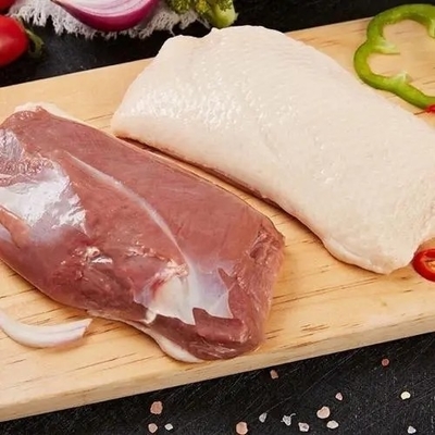10 кг/тн мяса копченой утки Основный ингредиент замороженной нарезки груди утки