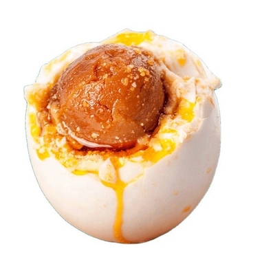 Подлинный вкус: соленое утеное яйцо с красным желтицей, хранимое в сухом прохладном месте